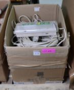 7x Exit Signs 1x8W T5 White 240V with Connection Cable.