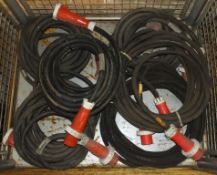 6x Electrical Power cables - 3 Phase 63 Amp