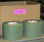 Scapa Cloth Adhesive Tape - Olive Green - 50mm - 50M per roll - 16 Rolls Per Box - 2 boxes