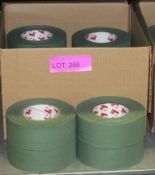 Scapa Cloth Adhesive Tape - Olive Green - 50mm - 50M per roll - 16 Rolls Per Box - 2 boxes