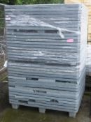 35x Stacking Plastic Pallet Bases.