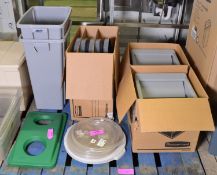 Assorted Plastic Bins, Containers & Lids.