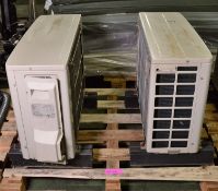 2x Daikin Inverter Air Conditioner Heat Pump Outdoor Unit.