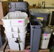 Assorted Plastic Bins & Containers.