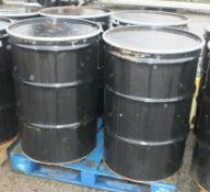 4x 45 Gallon Steel Drums with lids