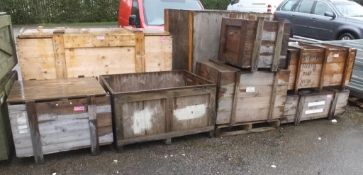 9x Wooden Crate - Various sizes