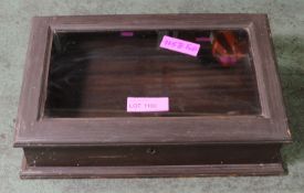 Jewellery Display Case with Glass Lid.
