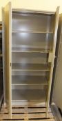 Metal Cabinet With Combi Lock L920mm x W480mm x H1810mm - combination unknown