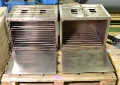 2x Stainless Steel Field Ovens.