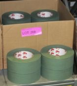 Scapa Cloth Adhesive Tape - Olive Green - 50mm - 50M per roll - 16 Rolls Per Box - 2 boxes