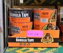 6x Rolls Black Tough & Wide Gorilla Tape.