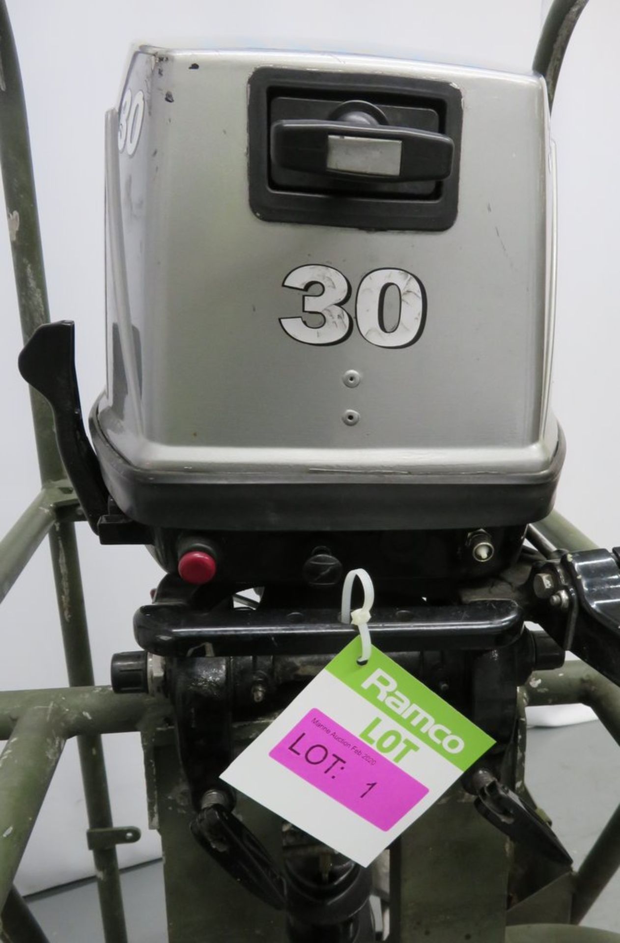 Mariner 30 HP Long shaft 2 stroke outboard. - Image 9 of 11