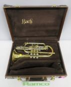 Bach Stradivarius 184 Cornet Complete With Case. Yourself With The Condition.