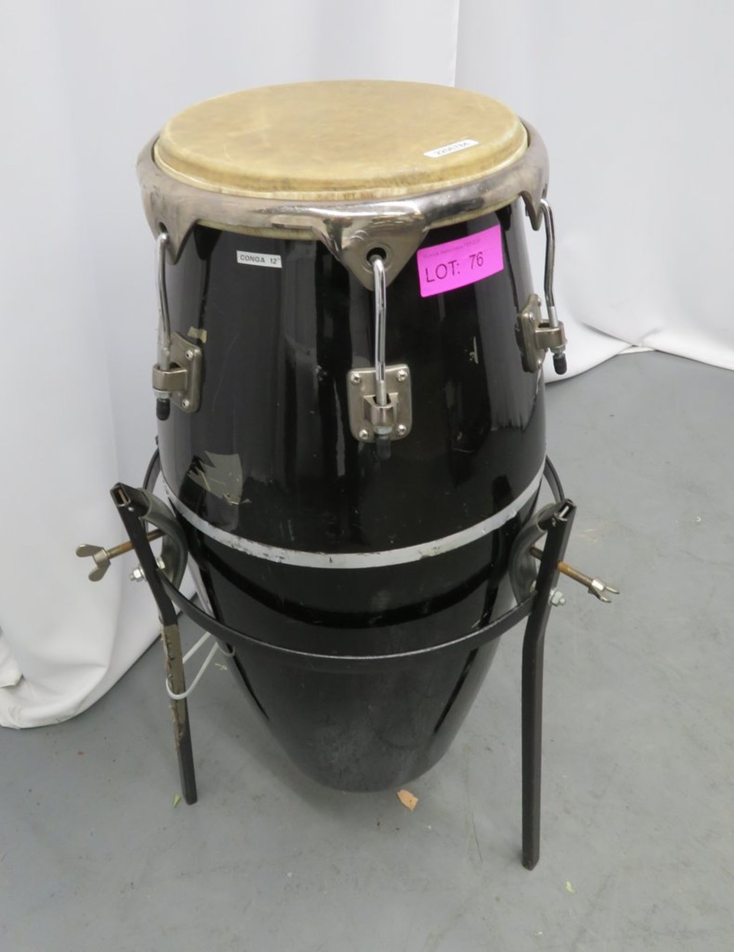 12" Natal Conga Drum With Stand. - Image 2 of 7