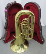 Besson BE982 Sovereign Bass Upright Tuba Complete With Case.