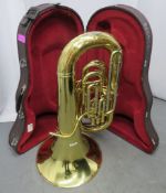 Besson BE982 Sovereign Bass Upright Tuba Complete With Case.