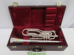Besson International BE708 Fanfare Trumpet Complete With Case.