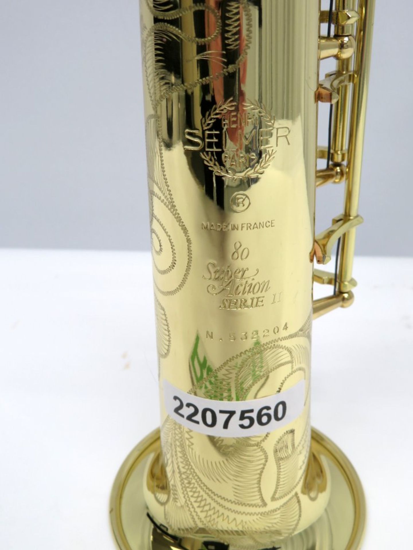 Henri Selmer Super Action 80 Serie 2 Soprano Saxophone Complete With Case. - Image 7 of 16