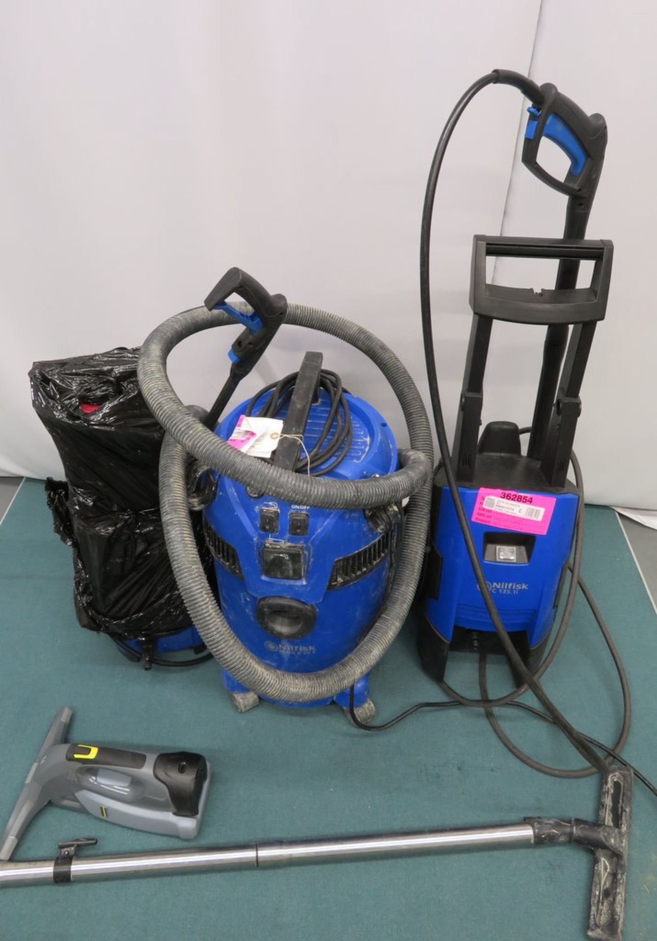 Nilfisk 30T, Nilfisk C120.7 pressure washer, Window Vac, Nilfisk 135.1.