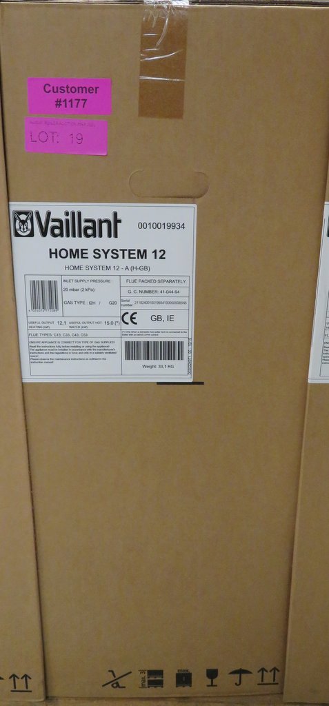 Vaillant Home System 12kw condensing boiler, new in box, rrp £688 - Image 2 of 3