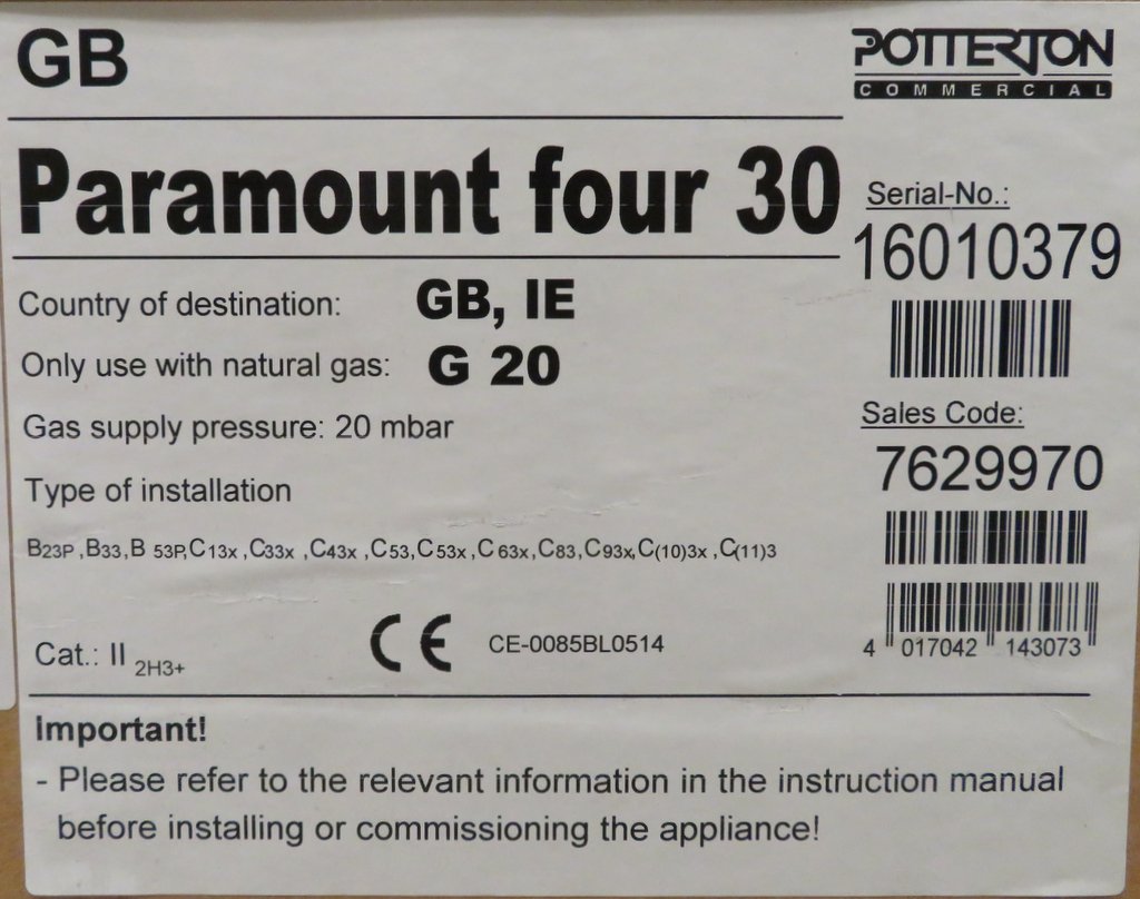 Potterton Commerical Paramount Four 30KW gas boiler, new in box, rrp £1769 - Image 3 of 3