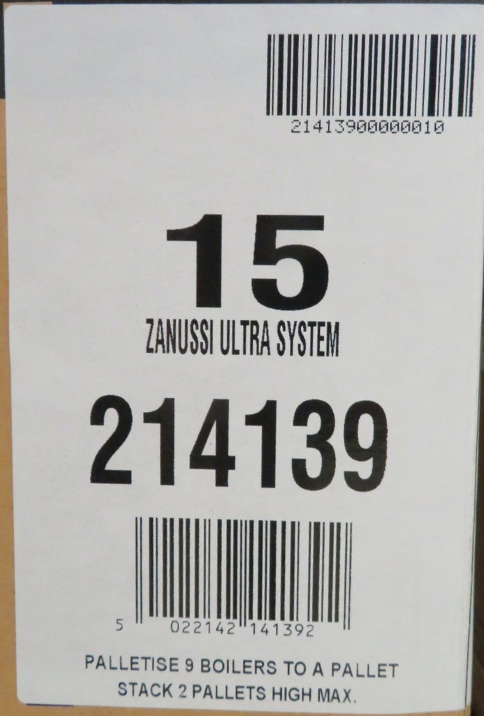 Zanussi Ultra 15kw gas boiler, new in box, rrp £585 - Image 3 of 3