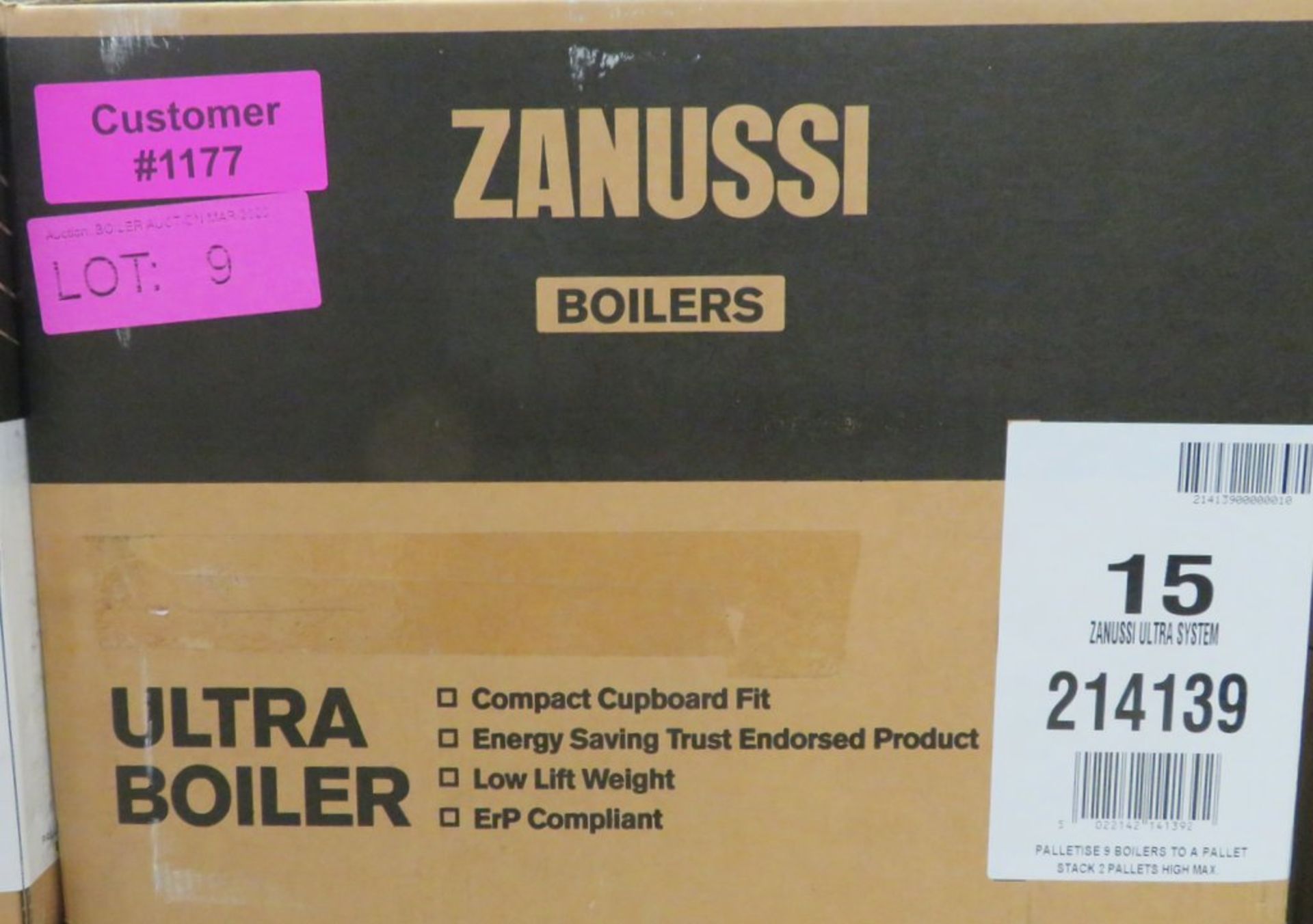 Zanussi Ultra 15kw gas boiler, new in box, rrp £585 - Image 2 of 3