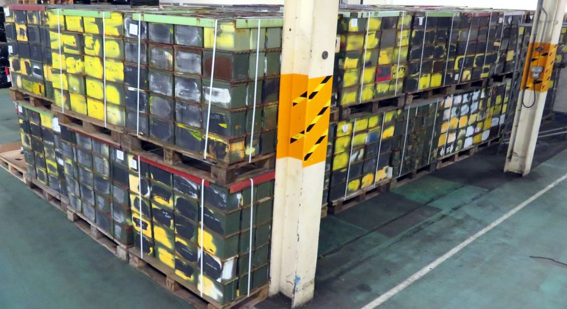 Lorry load of 5760 Ex MoD M2A1 ammunition containers.