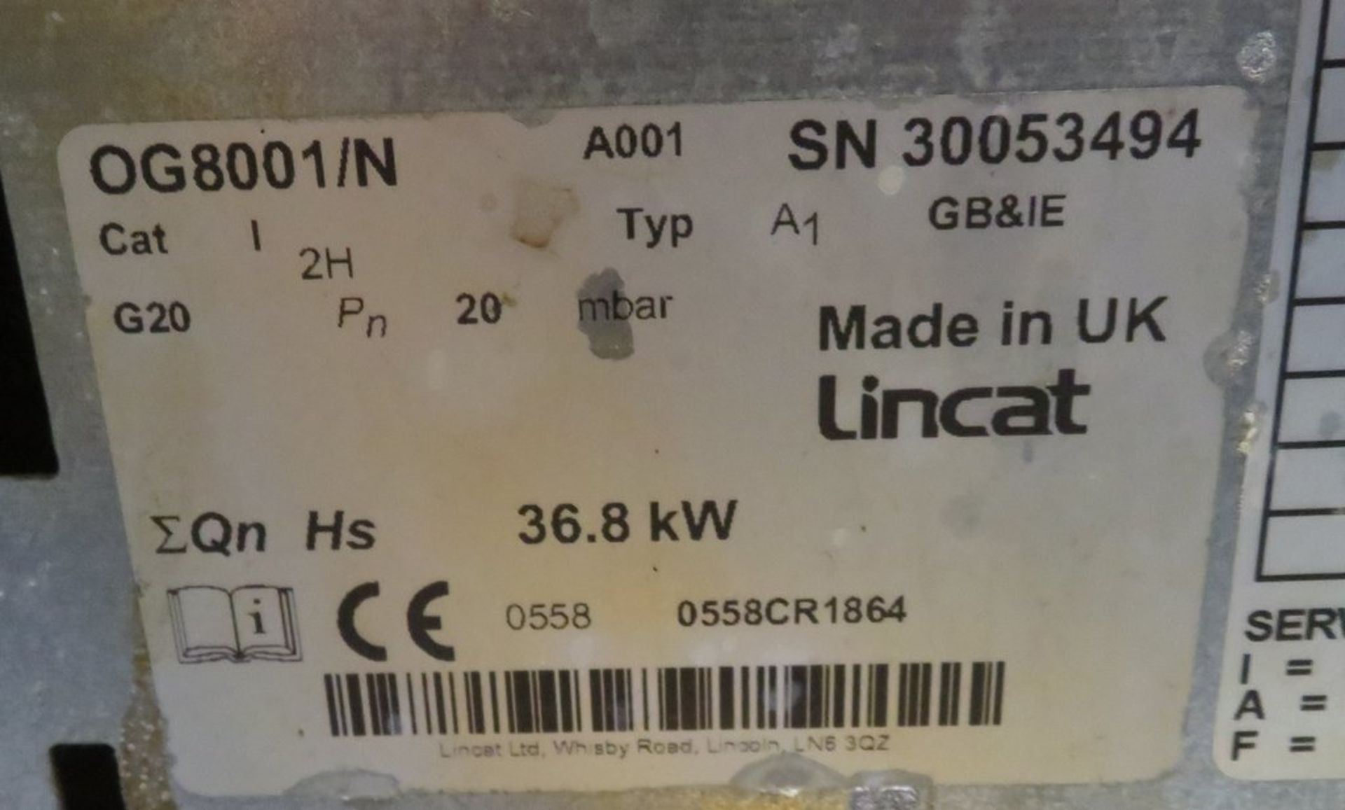 Lincat 4 burner cooker, natural gas - Image 7 of 8