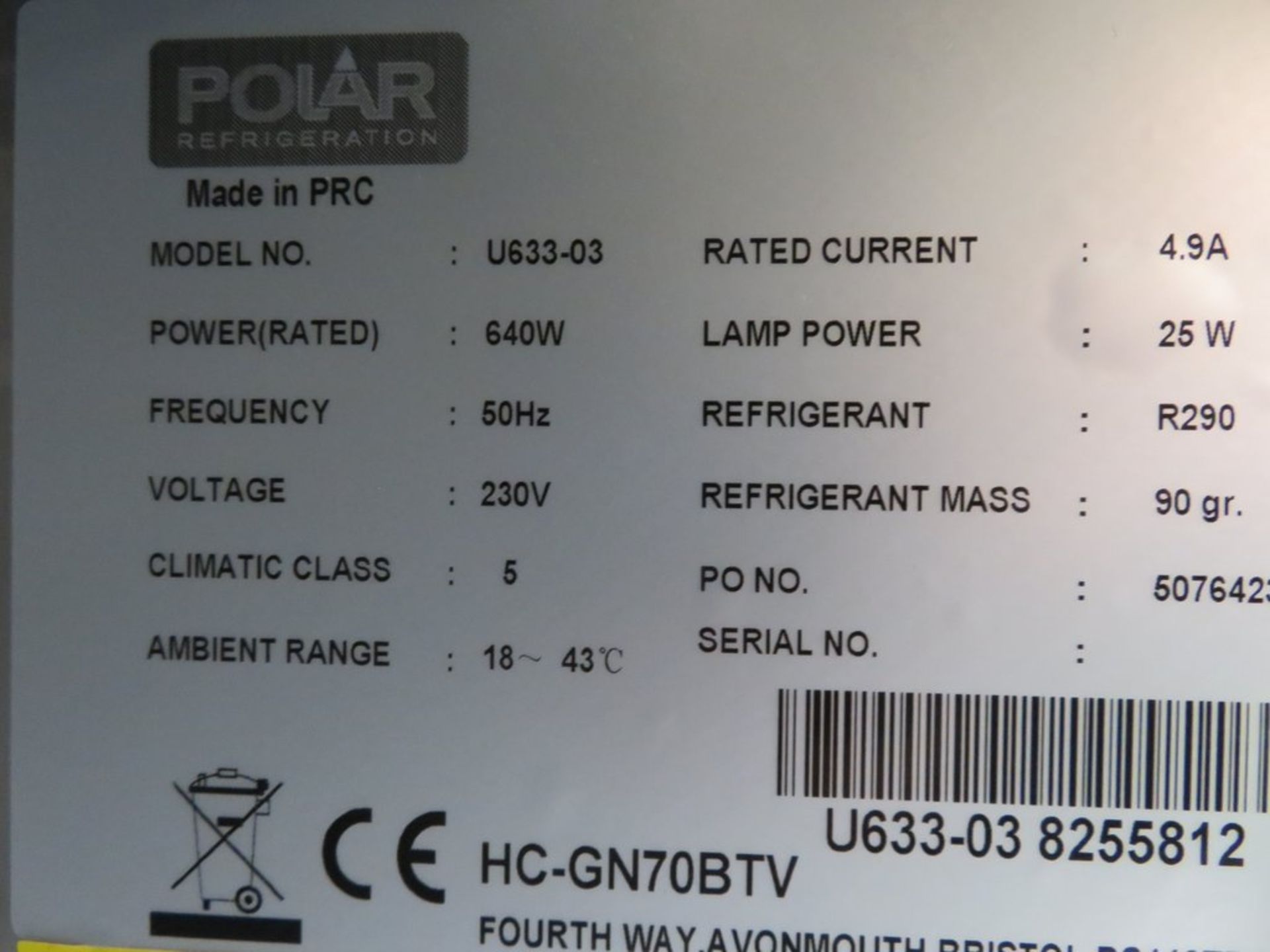 Polar U633 single door freezer - Image 7 of 8