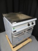 Heavy duty bain marie with cabinet underneath, 1 phase electric, new