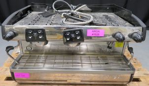 La Cimbali Espresso Italiano coffee machine, 1 phase electric, missing 1 dial