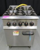 Lincat 4 burner cooker, natural gas