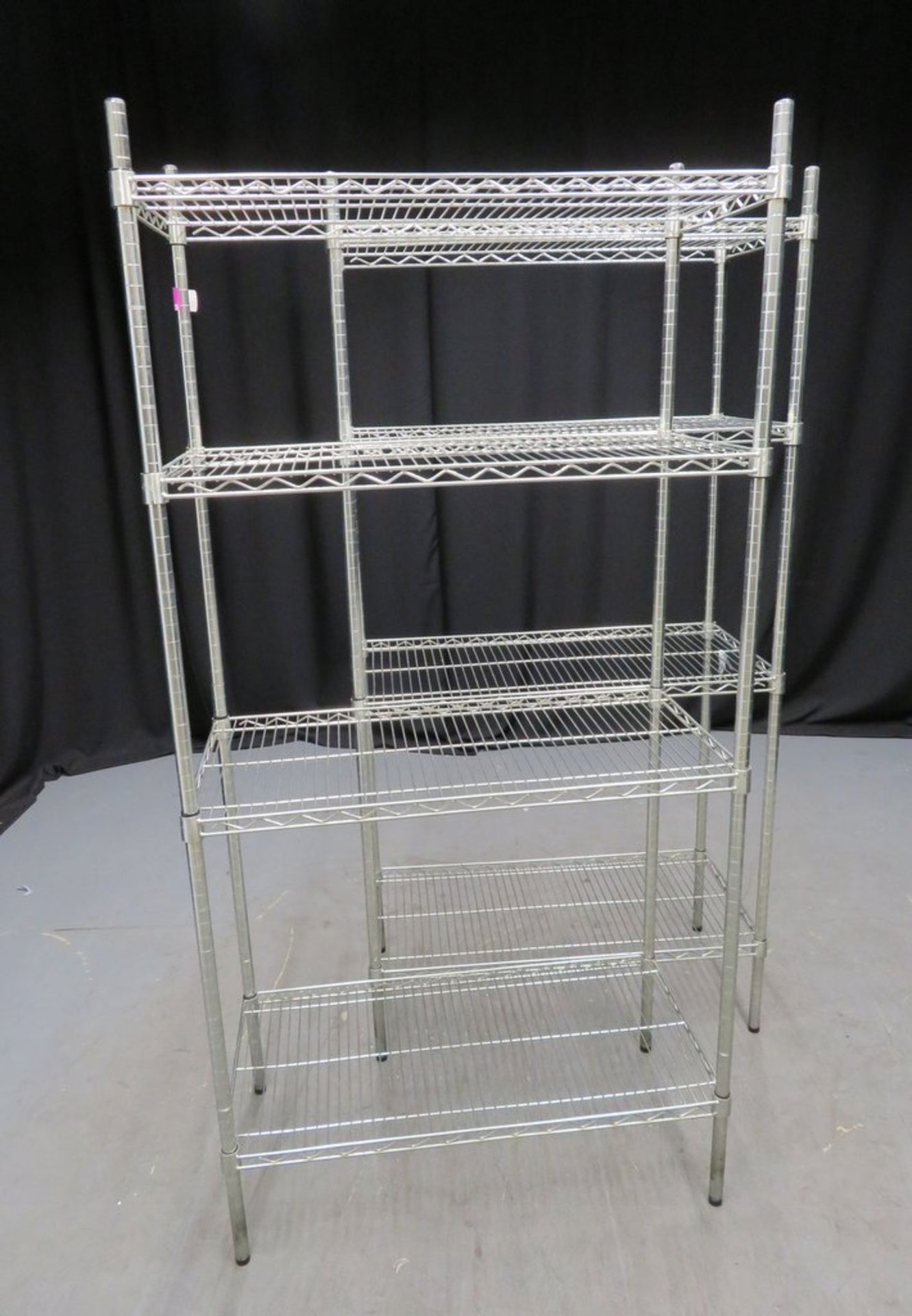 2 x Vogue stainless steel 4 tier shelving units 900mm W x 460mm D x 1860mm D - Image 2 of 3