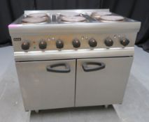 Lincat ELSR9C 6 ring cooker, 3 phase electric