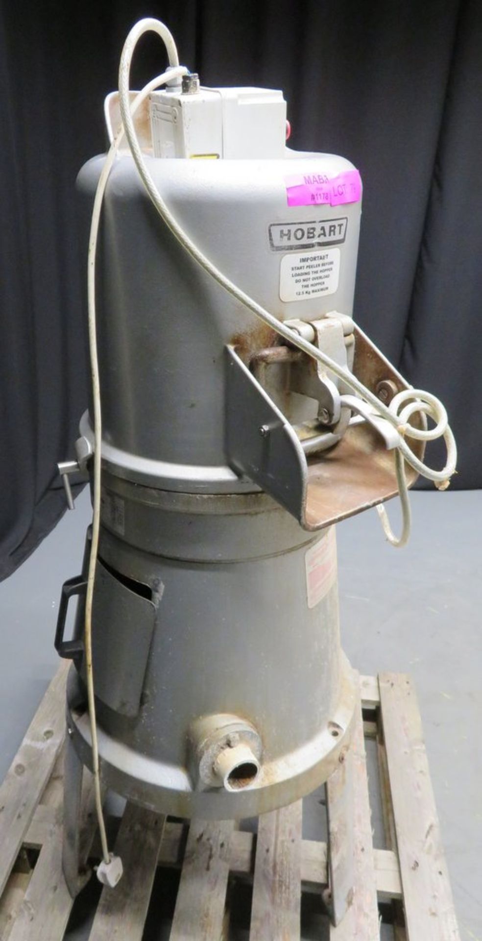 Hobart E6128 28lb/13kg potato peeler, 1 phase electric - Image 2 of 8