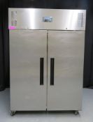 Polar G594-02 double door fridge