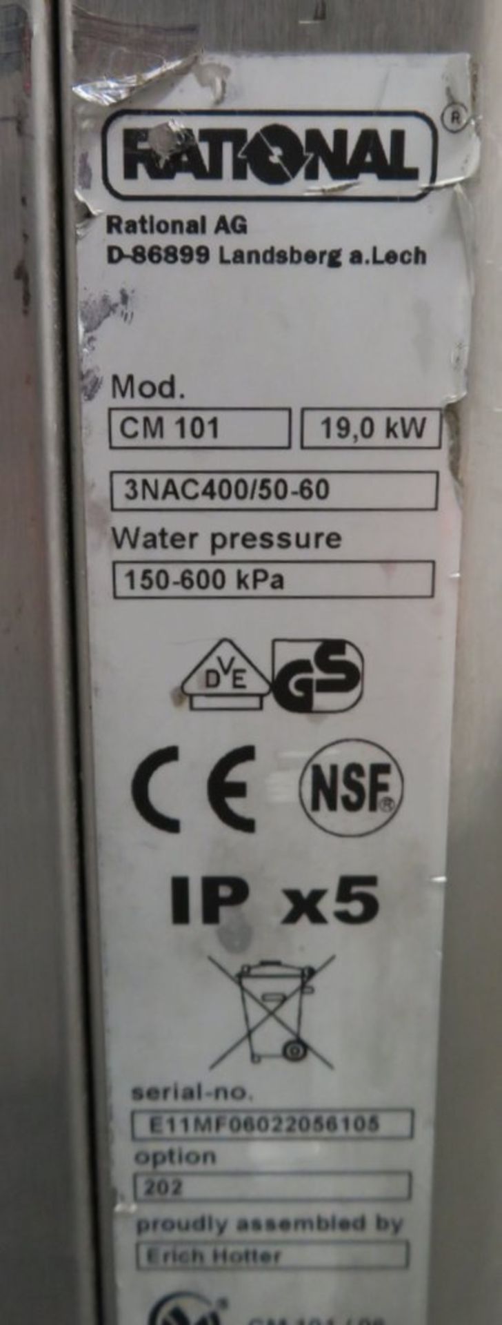 Rational CombiMaster CM101 10 grid combi oven, 3 phase electric - Image 6 of 8