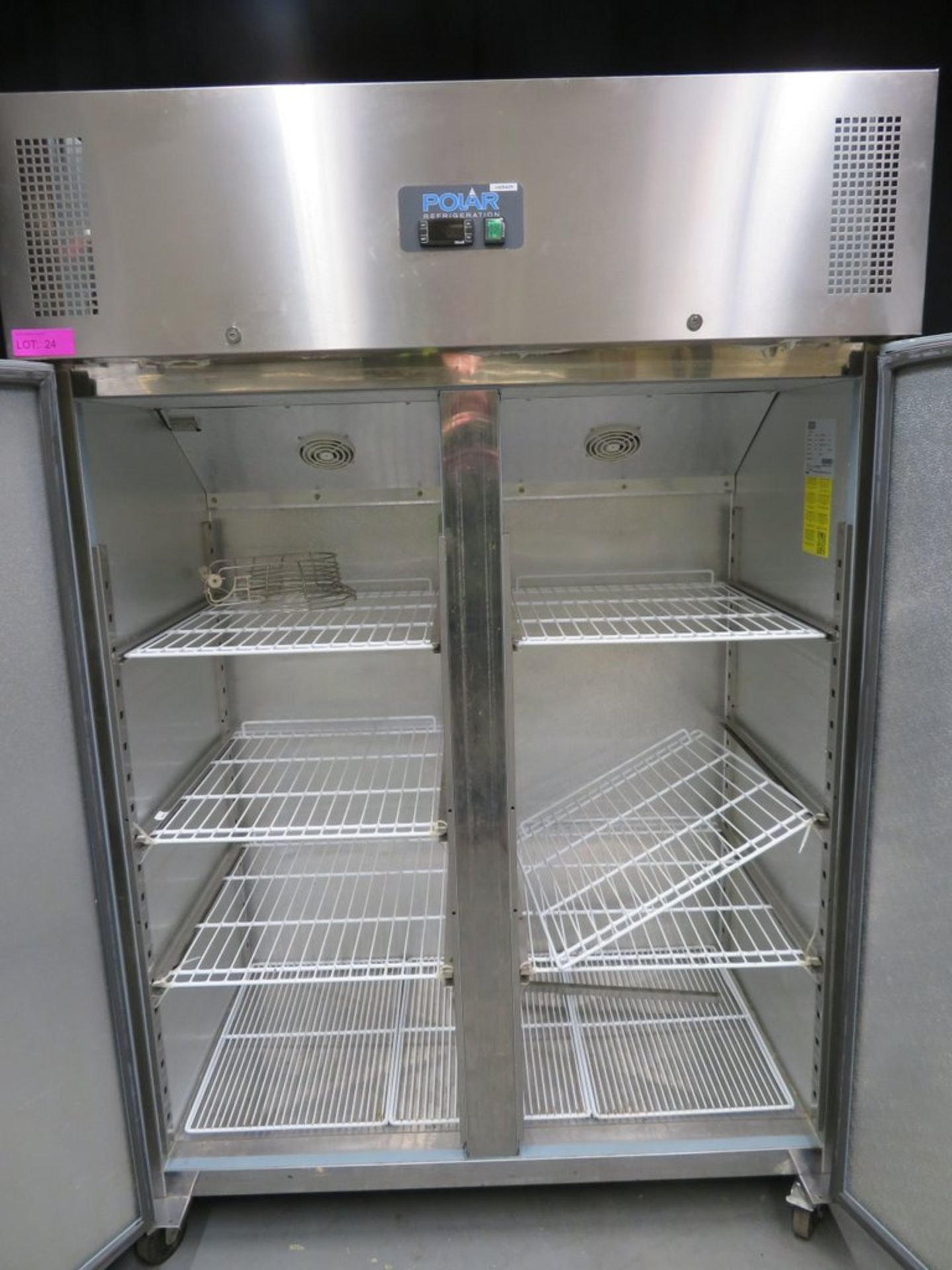 Polar G594-02 double door fridge - Image 5 of 8