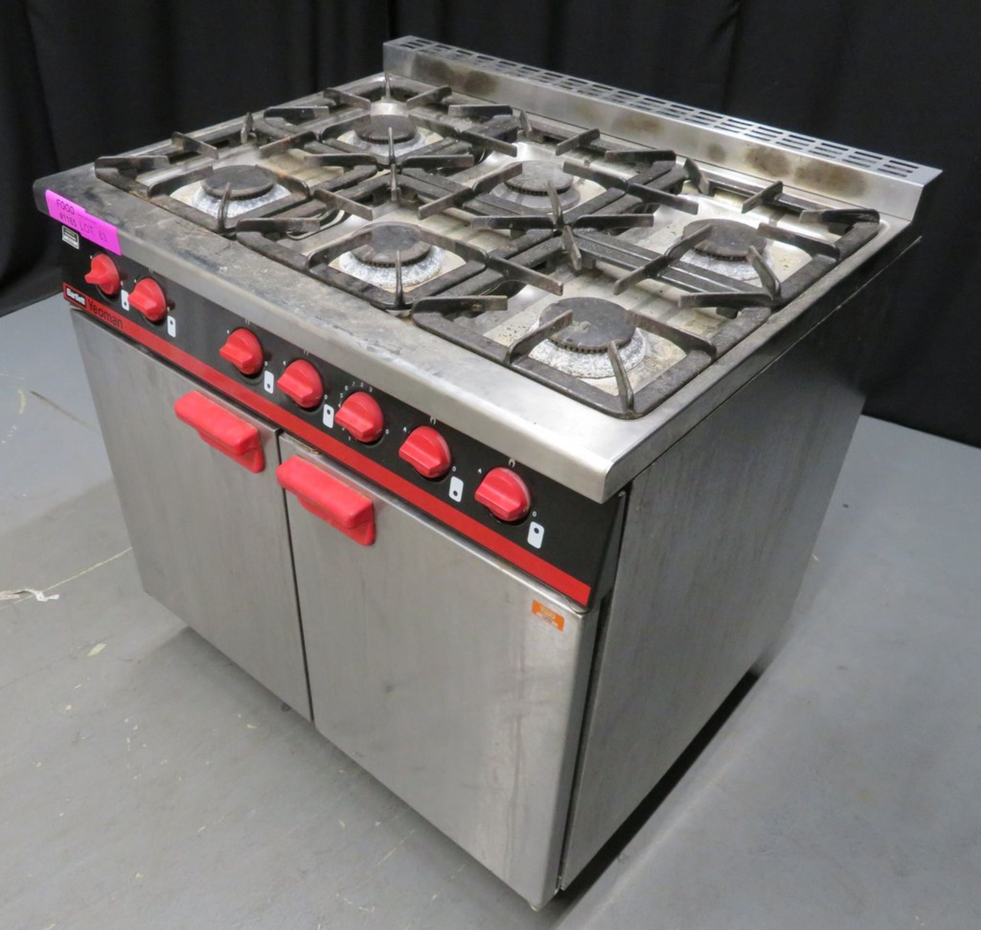 Bartlett Yeoman 6 burner oven, natural gas - Image 3 of 8