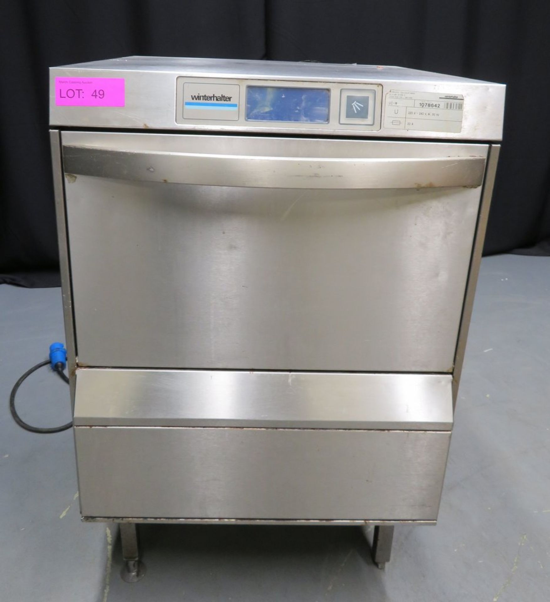 Winterhalter UC-M undercounter dishwasher, single phase electric