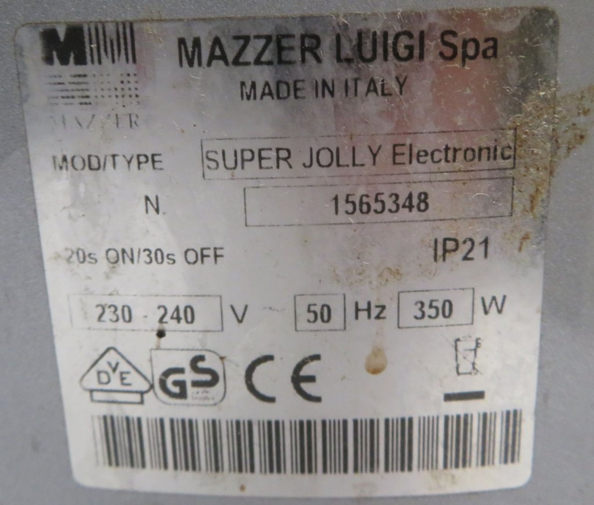 Mazzer Super Jolly coffee grinder, 1 phase electric - Image 6 of 6