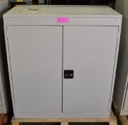 Metal Cabinet 2 Door With Key L910 x W500 x H980mm.