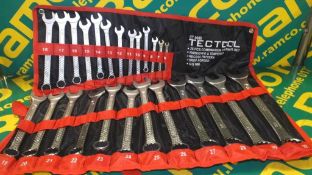 Tectool 25 piece combination spanner set