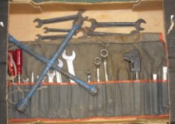 Vintage car B.M.C. tool kit A/F