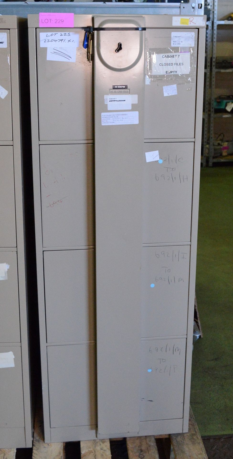 4 Drawer Filing Cabinet With Mersey Lock Bar W470 x L660 xH1320mm.