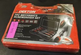 Dekton 7 piece mechanics screwdriver set
