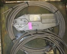 Jet Rope hoist unit with cable