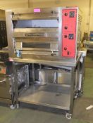 Bakers Pride EP-2-2828 Electric Deck Oven 3Ph 9.5kW on Portable Trolley