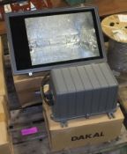 Dakal high power security floodlight assembly with gearbox